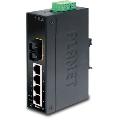 Planet ISW-511T Layer 2 Ethernet Switch - -40°C bis 75°C Planet ISW-511T Layer 2 Ethernet Switch - -40°C bis 75°C