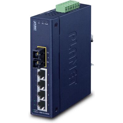 Planet ISW-511TS15 Netzwerkswitch - Layer 2, 4 Ports, Glasfaser, Blau Planet ISW-511TS15 Netzwerkswitch - Layer 2, 4 Ports, Glasfaser, Blau