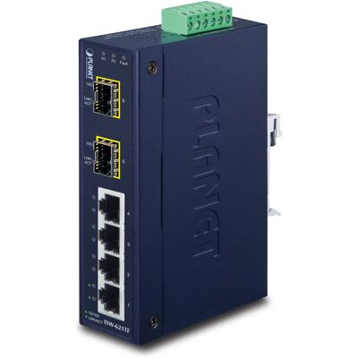 Planet ISW-621TF Netzwerkswitch - Keine Verwaltung, L2 Fast Ethernet, Blau Planet ISW-621TF Netzwerkswitch - Keine Verwaltung, L2 Fast Ethernet, Blau