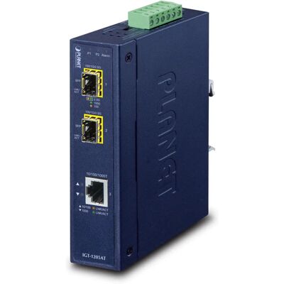 Planet IGT-1205AT Convertisseur de Réseau - 1000 Mbit/s - Bleu - Publicité Planet IGT-1205AT Convertisseur de Réseau - 1000 Mbit/s - Bleu - Publicité