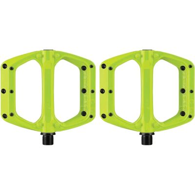 Spank Spook DC Flat Mountainbike Pedalen - Lime Groen - Duurzaam Alloy, Groot Profiel - MTB, Trail, Freeride Spank Spook DC Flat Mountainbike Pedalen - Lime Groen - Duurzaam Alloy, Groot Profiel - MTB, Trail, Freeride