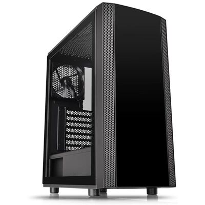 Thermaltake Versa J25 TG Schwarz PC-Gehäuse - Mittel tower mit gehärtetem Glas Thermaltake Versa J25 TG Schwarz PC-Gehäuse - Mittel tower mit gehärtetem Glas