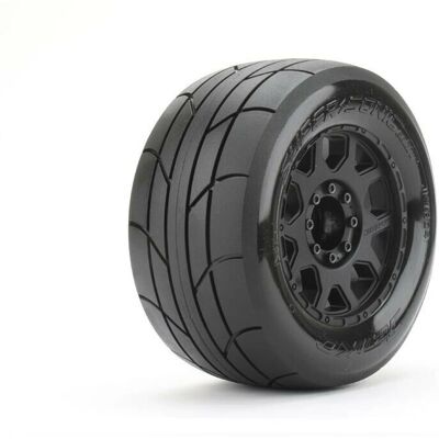 Kyosho JK1804CB - RC band - SuperSonic canvas banden op 3.8 17mm zwarte velgen Kyosho JK1804CB - RC band - SuperSonic canvas banden op 3.8 17mm zwarte velgen
