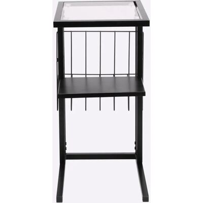 HEINE HOME Beistelltisch - Metall, Sicherheitsglas, Schwarz - 52x60x30 cm HEINE HOME Beistelltisch - Metall, Sicherheitsglas, Schwarz - 52x60x30 cm