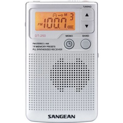 Sangean DT-250 Argent - Radio - Publicité Sangean DT-250 Argent - Radio - Publicité
