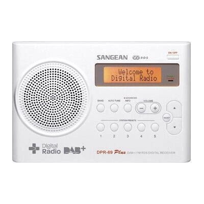 Radio Numérique Portable Sangean DPR-69+ - Blanc Radio Numérique Portable Sangean DPR-69+ - Blanc