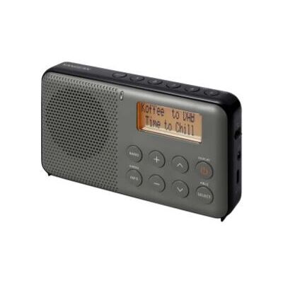 Sangean Bærbar DAB & FM Radio - Grå & Svart - 30 Innstillinger Sangean Bærbar DAB & FM Radio - Grå & Svart - 30 Innstillinger