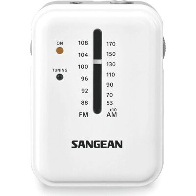 Sangean SR-32 Tragbares Weiß AM/FM Pocket Radio Sangean SR-32 Tragbares Weiß AM/FM Pocket Radio