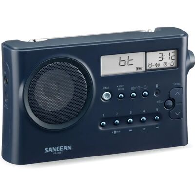 Sangean PR-D4BT Draagbare Radio met Bluetooth - AM/FM, Alarmering, Donkerblauw Sangean PR-D4BT Draagbare Radio met Bluetooth - AM/FM, Alarmering, Donkerblauw