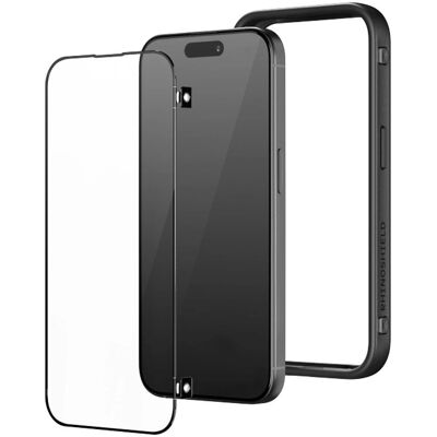 Rhinoshield pour iPhone 14 Pro Max Coque bumper résistante et protecteur d'écran - Kit de protection smartphone - Publicité Rhinoshield pour iPhone 14 Pro Max Coque bumper résistante et protecteur d'écran - Kit de protection smartphone - Publicité