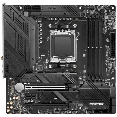 MSI MSI MAG B650M Mortar WIFI Carte mère - AMD B650, Micro-ATX, Noir - Publicité MSI MSI MAG B650M Mortar WIFI Carte mère - AMD B650, Micro-ATX, Noir - Publicité