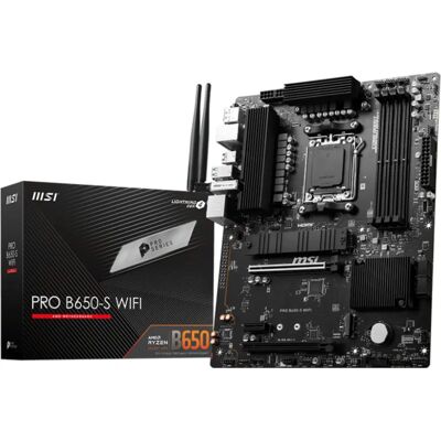 MSI PRO B650-S WIFI Placa-mãe - AMD B650 - ATX - Socket AM5 MSI PRO B650-S WIFI Placa-mãe - AMD B650 - ATX - Socket AM5