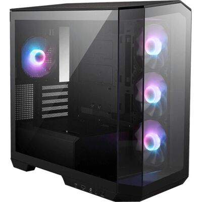 MSI Mikro-ATX Tower Gehäuse - Schwarz - Gaming-PC - RGB-Beleuchtung MSI Mikro-ATX Tower Gehäuse - Schwarz - Gaming-PC - RGB-Beleuchtung
