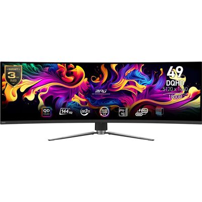 MSI 49" QD-OLED Curved Gaming Monitor - 5120x1440 144Hz 0,03ms MSI 49" QD-OLED Curved Gaming Monitor - 5120x1440 144Hz 0,03ms