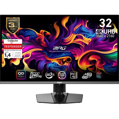 MSI MSI MPG 321URXDE QD-OLED Gaming-Monitor - 4K UHD - 240Hz - Schwarz MSI MSI MPG 321URXDE QD-OLED Gaming-Monitor - 4K UHD - 240Hz - Schwarz