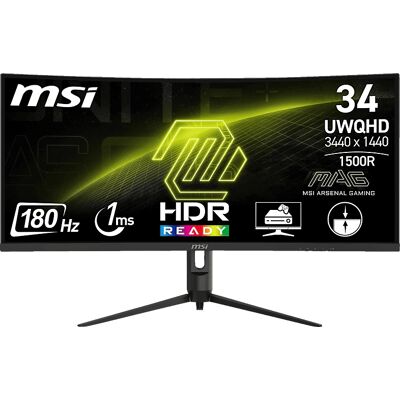 MSI MAG 342CQR E2 Curved Gaming-Monitor - 180Hz, UWQHD, VESA MSI MAG 342CQR E2 Curved Gaming-Monitor - 180Hz, UWQHD, VESA