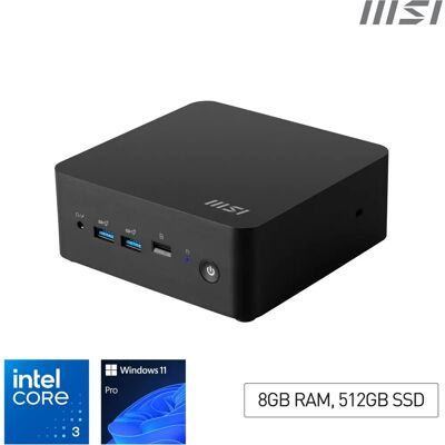 MSI Cubi NUC 1M i3 100U - Kompakter Mini-PC mit 8GB RAM & 512GB SSD MSI Cubi NUC 1M i3 100U - Kompakter Mini-PC mit 8GB RAM & 512GB SSD