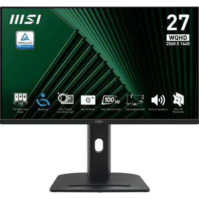 MSI LED-Monitor PRO MP275QPG - 27 Zoll, WQHD, Schwarz MSI LED-Monitor PRO MP275QPG - 27 Zoll, WQHD, Schwarz