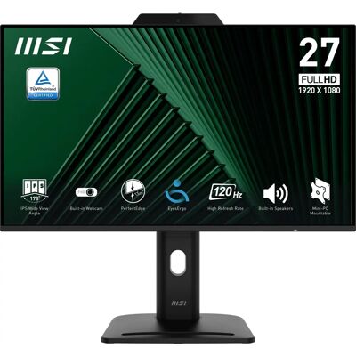 MSI PRO MP272PMG 27 hüvelykes Full HD IPS kijelző - Ergonomikus, VESA, 120Hz MSI PRO MP272PMG 27 hüvelykes Full HD IPS kijelző - Ergonomikus, VESA, 120Hz