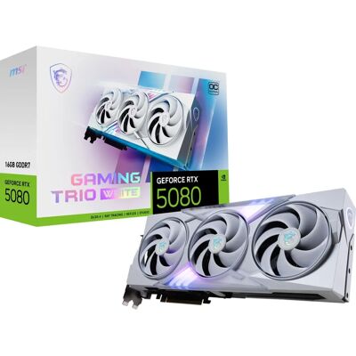 MSI GeForce RTX 5080 Fehér Gaming Trio OC - Videokártya MSI GeForce RTX 5080 Fehér Gaming Trio OC - Videokártya