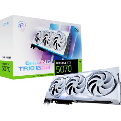 MSI GeForce RTX 5070 - Gaming Trio OC Wit - Grafische Kaart MSI GeForce RTX 5070 - Gaming Trio OC Wit - Grafische Kaart