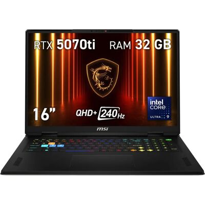MSI Vector 16 HX AI - 275HX Laptop - 16" Quad HD+ - 32 GB RAM - 1 TB SSD - RTX 5070 Ti MSI Vector 16 HX AI - 275HX Laptop - 16" Quad HD+ - 32 GB RAM - 1 TB SSD - RTX 5070 Ti