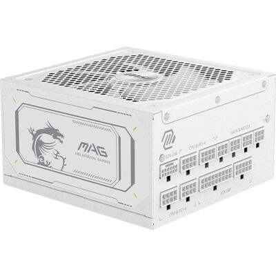 MSI MAG A1000GL Netzteil - 1000W, Modular, Weiß - Stromversorgung MSI MAG A1000GL Netzteil - 1000W, Modular, Weiß - Stromversorgung