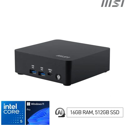 MSI - Cubi NUC AI 1UMG - i5-125H - 16GB DDR5 - 500GB SSD - Mini-PC MSI - Cubi NUC AI 1UMG - i5-125H - 16GB DDR5 - 500GB SSD - Mini-PC