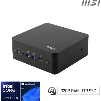 MSI Cubi NUC AI+ 2MG i9 288V - Mini PC Schwarz MSI Cubi NUC AI+ 2MG i9 288V - Mini PC Schwarz