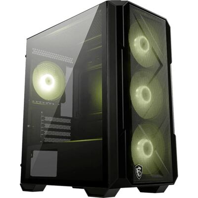 MSI MAG FORGE M120R AIRFLOW Mini Tower PC Case - Black & Transparent MSI MAG FORGE M120R AIRFLOW Mini Tower PC Case - Black & Transparent