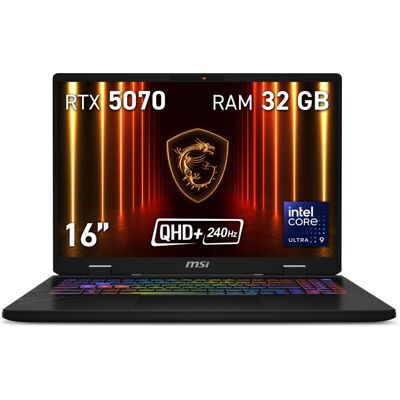 MSI - Crosshair 16 HX AI D2XWGKG-262ES - RTX 5070 - 16 polegadas QHD+ - Laptop MSI - Crosshair 16 HX AI D2XWGKG-262ES - RTX 5070 - 16 polegadas QHD+ - Laptop