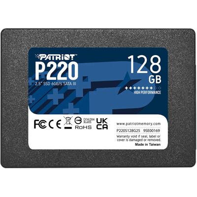 Patriot Memory P220 SSD 128GB Serial ATA III - Disco rígido Patriot Memory P220 SSD 128GB Serial ATA III - Disco rígido