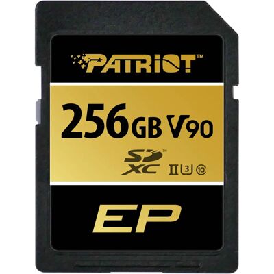 Carte mémoire SDXC Patriot 256GB UHS-II Classe 10 - Noir - Publicité Carte mémoire SDXC Patriot 256GB UHS-II Classe 10 - Noir - Publicité