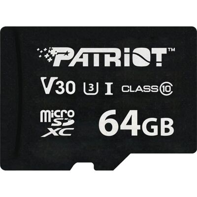 Seria VX firmy Patriot Memory 64GB MicroSDXC V30 Klasa 10 - Karta pamięci Seria VX firmy Patriot Memory 64GB MicroSDXC V30 Klasa 10 - Karta pamięci