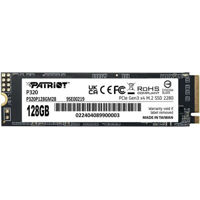 Patriot Memory P320 SSD M.2 128GB PCIe - Alta Velocidade NVMe Patriot Memory P320 SSD M.2 128GB PCIe - Alta Velocidade NVMe