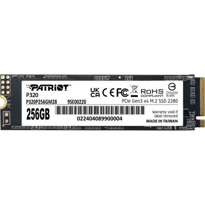 Patriot Memory P320 256 GB SSD NVMe - Dispositivo de armazenamento Patriot Memory P320 256 GB SSD NVMe - Dispositivo de armazenamento