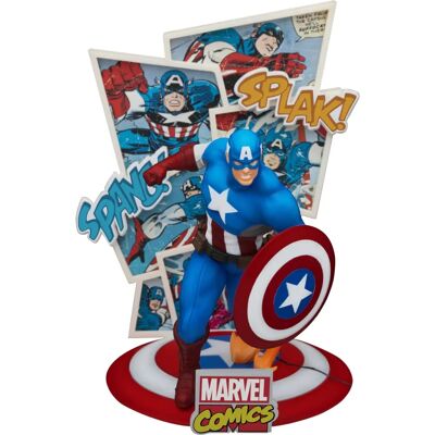 Figurka Marvel Captain America Diorama - 16cm - Beast Kingdom Figurka Marvel Captain America Diorama - 16cm - Beast Kingdom