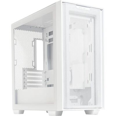 Boîtier Micro-ATX Asus A21 Blanc - Refroidissement Efficace & Gestion des Câbles Boîtier Micro-ATX Asus A21 Blanc - Refroidissement Efficace & Gestion des Câbles