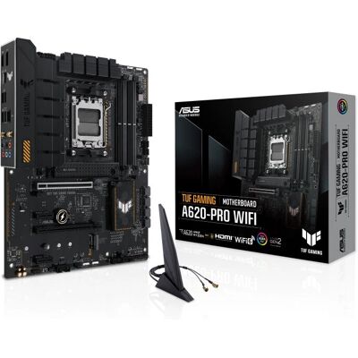 ASUS A620-PRO WIFI Motherboard - DDR5 - Black - ATX ASUS A620-PRO WIFI Motherboard - DDR5 - Black - ATX