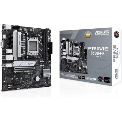 Placa-mãe Asus Prime B650M-K - AMD AM5 - DDR5 - MicroATX Placa-mãe Asus Prime B650M-K - AMD AM5 - DDR5 - MicroATX