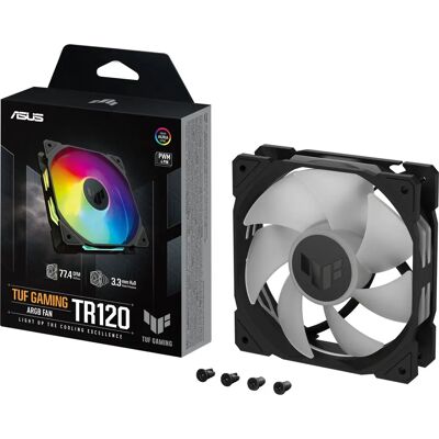 ASUS TUF Gaming TR120 ARGB Ventilátor - PC ház 120mm Fekete ASUS TUF Gaming TR120 ARGB Ventilátor - PC ház 120mm Fekete