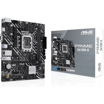 Carte mère ASUS Prime H610M-K - DDR5, Micro ATX, LGA1700 - Noir Carte mère ASUS Prime H610M-K - DDR5, Micro ATX, LGA1700 - Noir