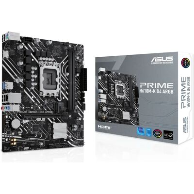 ASUS Prime H610M-K D4 - Carte mère - Micro ATX - LGA1700 - H610 ASUS Prime H610M-K D4 - Carte mère - Micro ATX - LGA1700 - H610