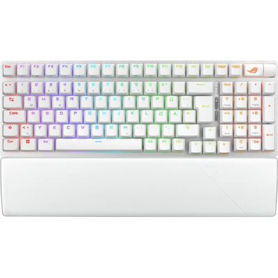 ASUS ROG Strix Scope II 96 Trådløs Tastatur Gaming USB RF Bluetooth Hvid ASUS ROG Strix Scope II 96 Trådløs Tastatur Gaming USB RF Bluetooth Hvid