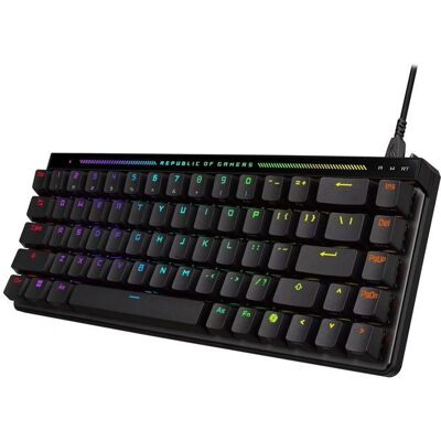 Teclado Asus Falchion Ace HFX - Compacto 65% com Painel Sensível ao Toque - Preto Teclado Asus Falchion Ace HFX - Compacto 65% com Painel Sensível ao Toque - Preto