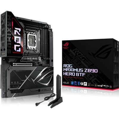 ASUS ROG MAXIMUS Z890 HERO BTF - Carte mère - ATX - LGA 1851 - Wi-Fi 7 ASUS ROG MAXIMUS Z890 HERO BTF - Carte mère - ATX - LGA 1851 - Wi-Fi 7