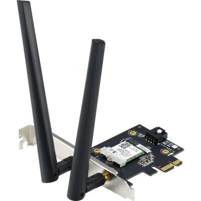 ASUS PCE-AX1800 Intern WLAN och Bluetooth-kort - Dubbla band WiFi 6 ASUS PCE-AX1800 Intern WLAN och Bluetooth-kort - Dubbla band WiFi 6