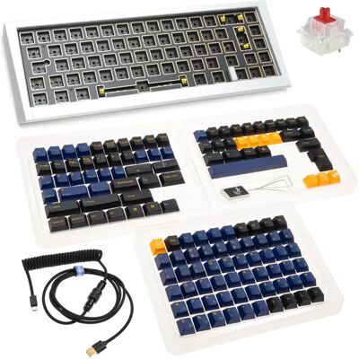 Ducky Outlaw 65 Silver Mekanisk Tangentbord - 65% ANSI DIY Ducky Outlaw 65 Silver Mekanisk Tangentbord - 65% ANSI DIY