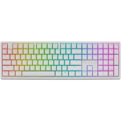 Ducky Zero 6108 Witte Draadloze Gaming Toetsenbord - RGB, Cherry MX2A Red Ducky Zero 6108 Witte Draadloze Gaming Toetsenbord - RGB, Cherry MX2A Red