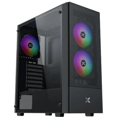XIGMATEK HERO II Air 3F - PC-Gehäuse - Mesh - ATX/Micro ATX - 3x120mm FRGB - Schwarz XIGMATEK HERO II Air 3F - PC-Gehäuse - Mesh - ATX/Micro ATX - 3x120mm FRGB - Schwarz